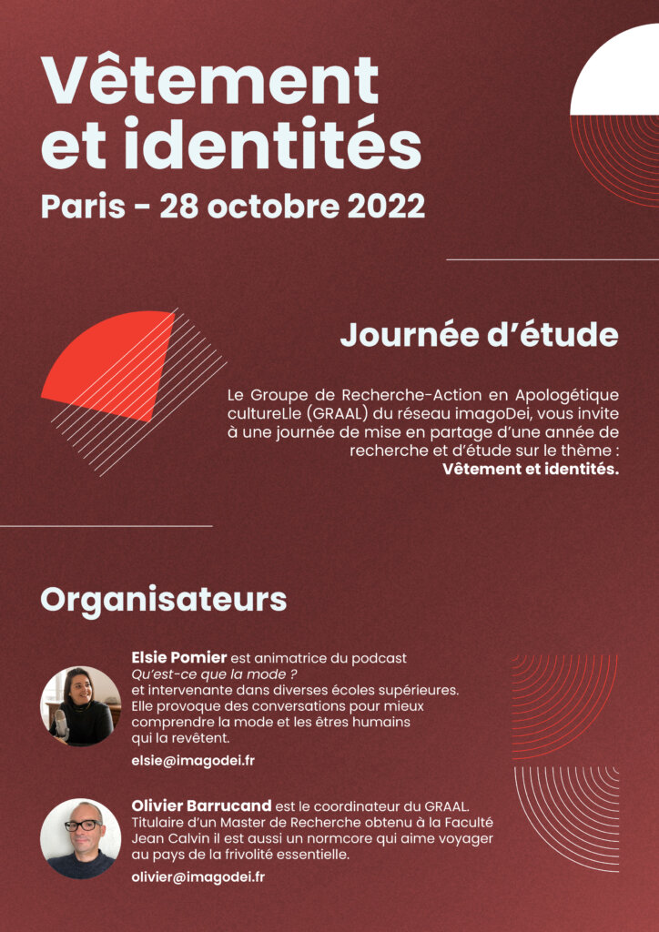 Programme Journée d’Étude Vêtement et Identités